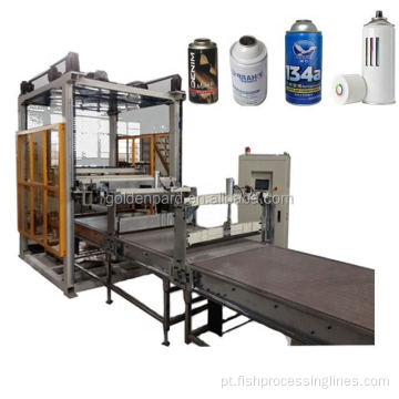 Máquina de fabricação automática de aerossol de lata